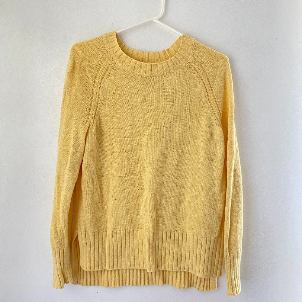 Yellow knit sweater